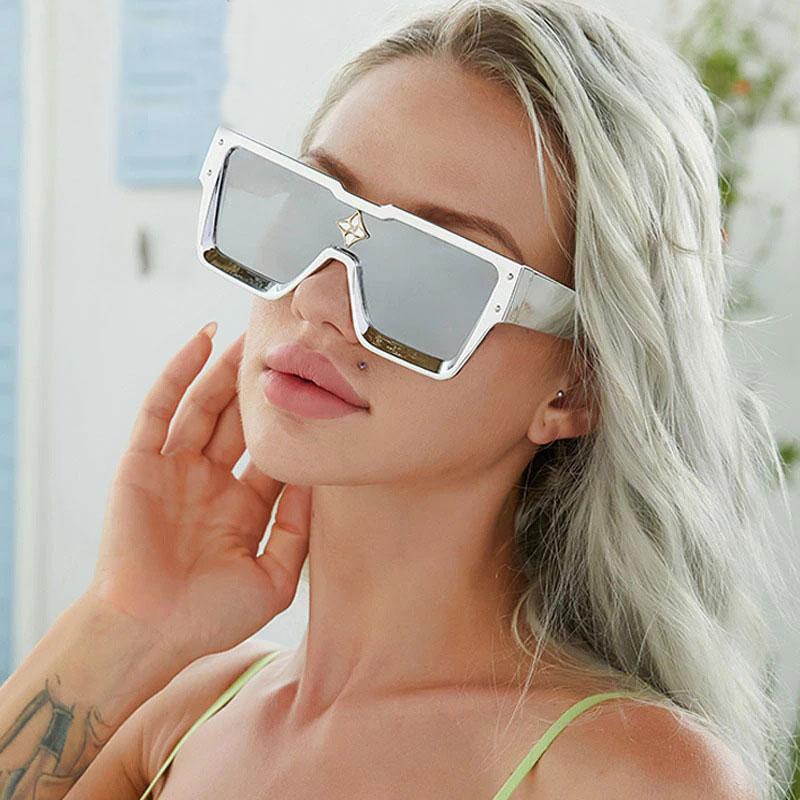 2021 Luxury Brand Oversized Square Designer Shades Big Frame Retro Fas UNIQUE CLASSY