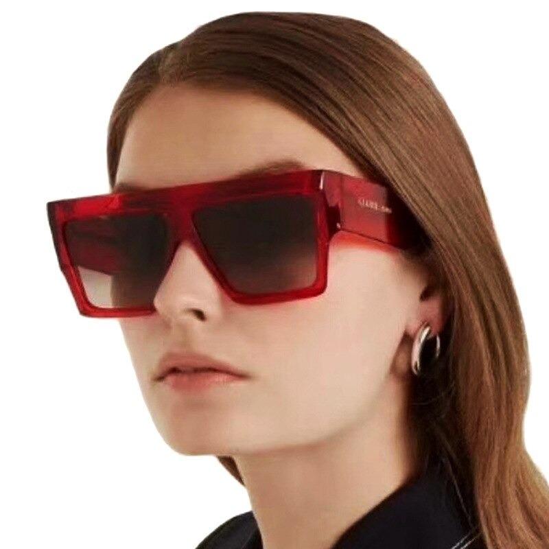 2021 New Vintage Brand Retro Square Big Frame Fashion Mirror Sunglasses For Men And Women-Unique and Classy