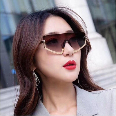 Fashion Punk Semi-Beaded Style Rivets Sunglasses For Men And Women-Unique and Classy