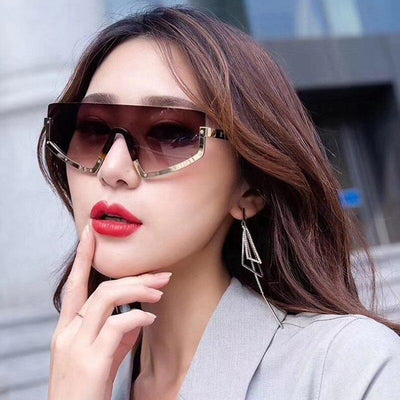 Fashion Punk Semi-Beaded Style Rivets Sunglasses For Men And Women-Unique and Classy