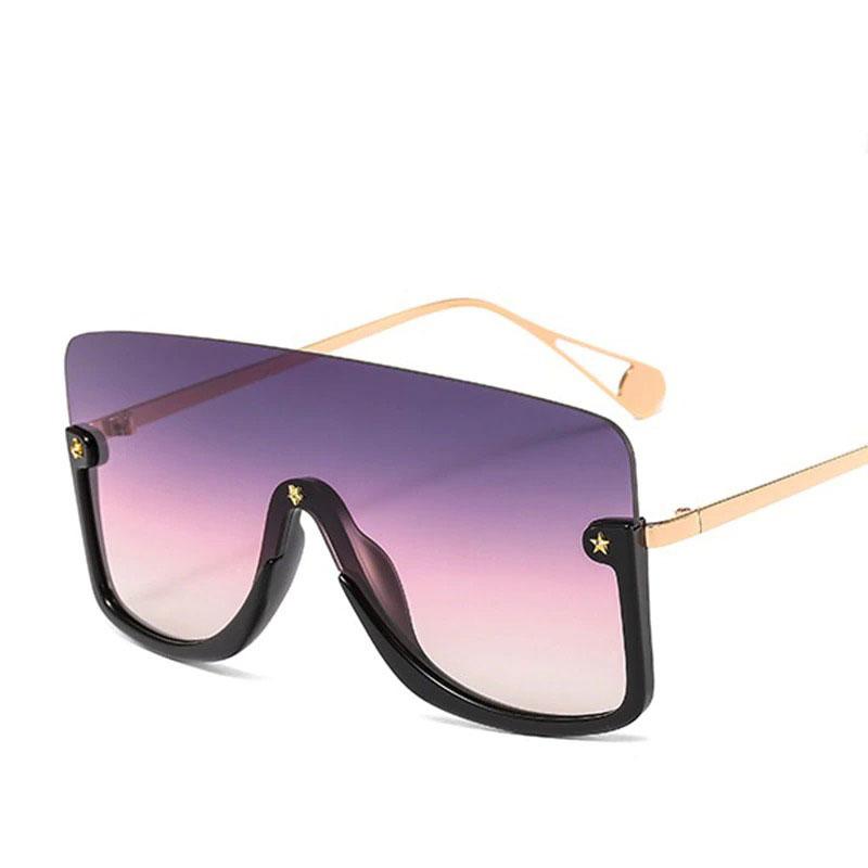 2020 New Luxury Splash-Proof Oversized Half Alloy Frame Vintage Polarized Retro Brand Designer Big Sunglasses For Men And Women-Unique and Classy