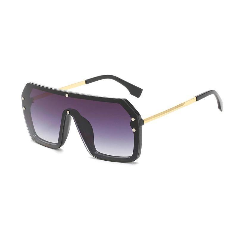 Brand Designer Square New Oversized One Piece Sunglasses For Men And Women-Unique and Classy