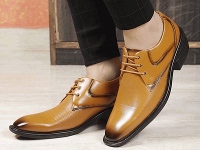 Classy Tan Oxford Formal, Casual And Outdoor Shoes With High Heel-Unique and Classy