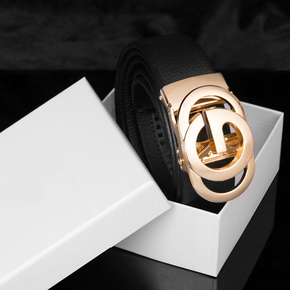 Luxury Automatic Zinc Alloy Buckle Belt For Men's-Unique and Classy