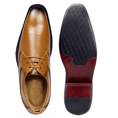 Classy Tan Oxford Formal, Casual And Outdoor Shoes With High Heel-Unique and Classy