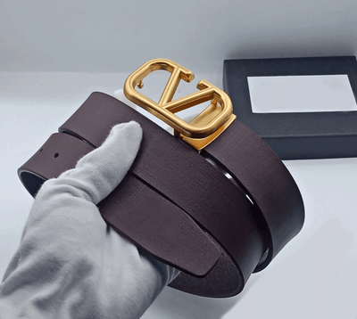 Fashionable V Metal Leather Strap Belt For Men's-Unique and Classy