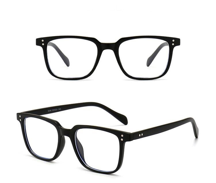 Classic Rivet Square Clear Lens Brand Sunglasses For Unisex-Unique and Classy
