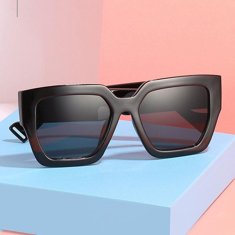 Oversized Square Retro Designer Contrast Colour Fashion Brand Sunglasses For Unisex-Unique and Classy