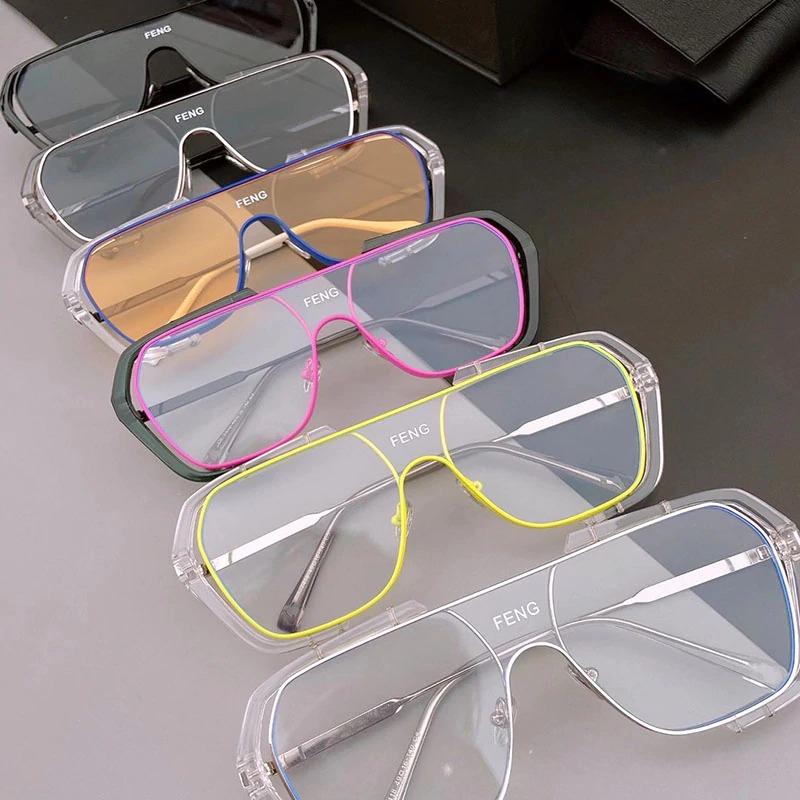 Brand Designer Fashion Anti-Blue Light Oversize Square Sunglasses For Women And Men-Unique and Classy