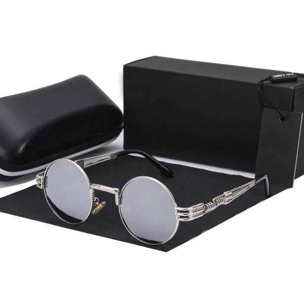 Designer Shades Metal Round Frame Mirror Sunglasses For Men And Women-Unique and Classy