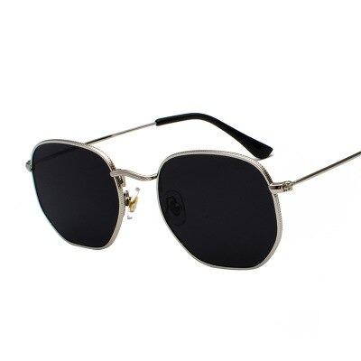 New Trendy Vintage High Quality Round Metal Frame Sunglasses For Unisex-Unique and Classy