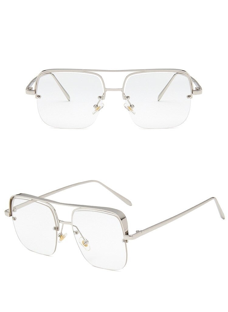 2021 Vintage Metal Square Frame Brand Sunglasses For Unisex-Unique and Classy