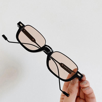 Semi-Metal Frame Classic Vintage Brand Designer Sunglasses For Unisex-Unique and Classy