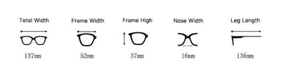 Popular Retro Cat Eye Fashion Ultralight Multi-cut Crystal Clear Lens Eyeglasses Spectacle Frame For Men And Women