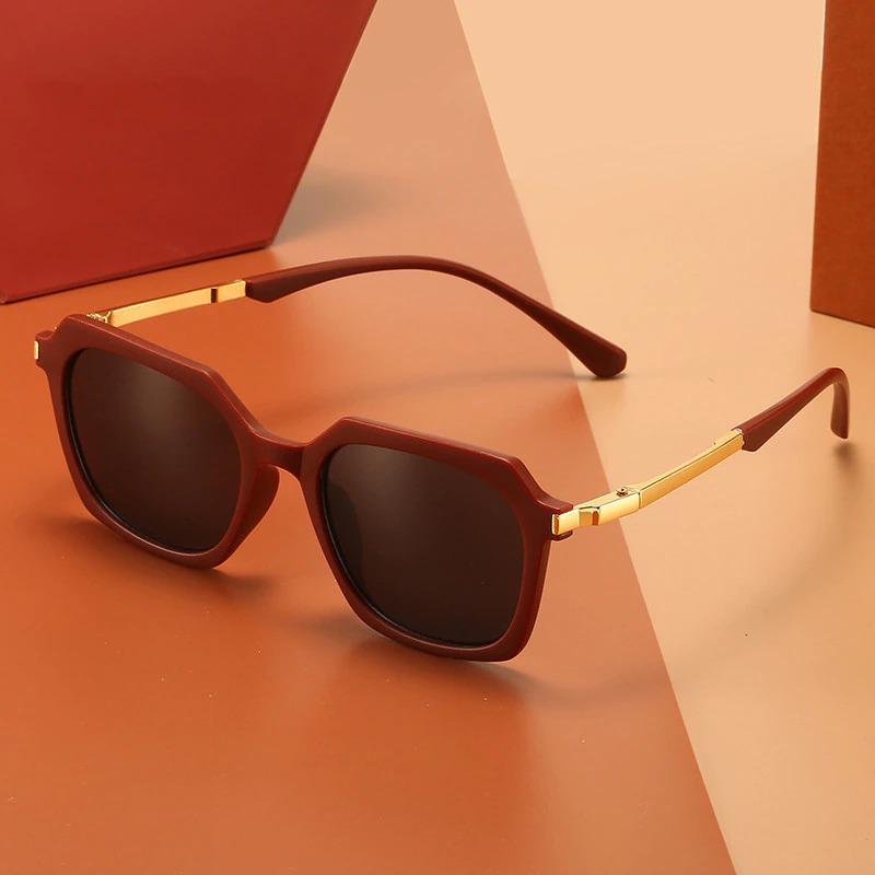 Retro Polygon Square Designer Frame Vintage Fashion Sunglasses For Unisex-Unique and Classy