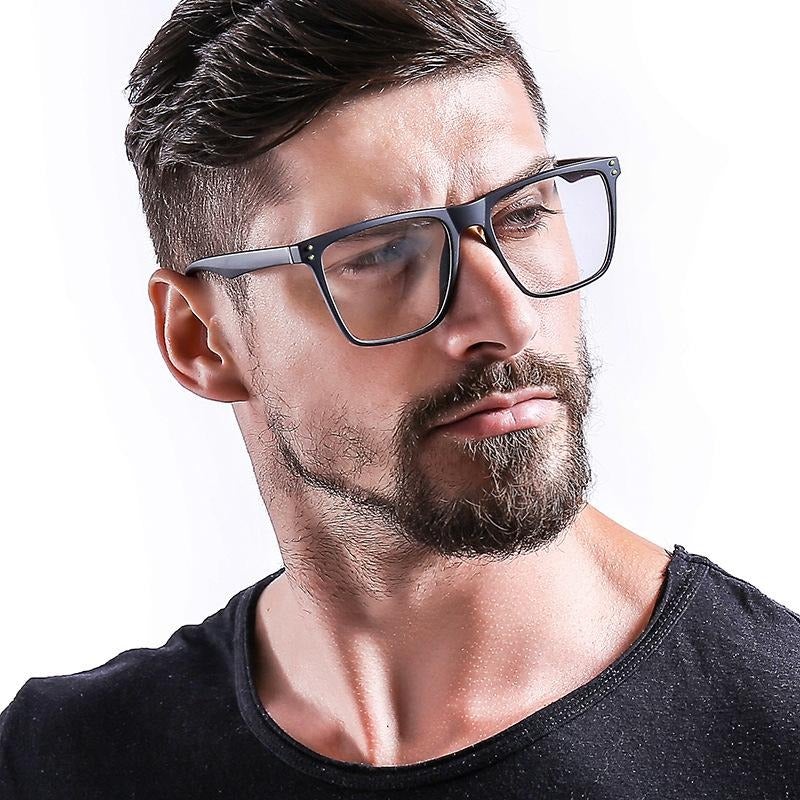 Vintage Square Frame Clear Lens Sunglasses For Unisex-Unique and Classy