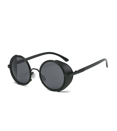 Steampunk Round Side Visor Circle Sunglasses For Men And Women-Unique and Classy