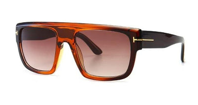 UV400 Protection Shades Stylish Rivet Retro Cool Fashion Classic Vintage Designer Big Square Frame Sunglasses For Men And Women-Unique and Classy