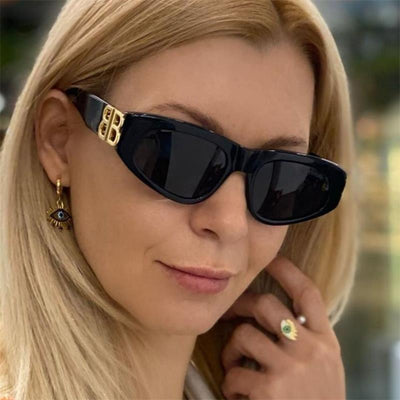 Luxury Designer Small Texture New Retro Cateye Sunglasses For Men And Women-Unique and Classy