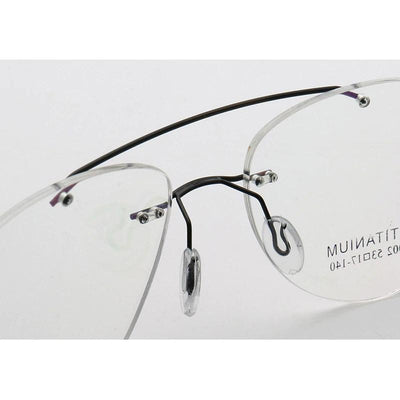 Aviation-Shape Rimless Frame  Eyeglasses For Men And Women-Unique and Classy