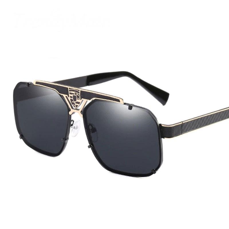 Classic Oversize Brand Aluminum Frame UV400 Mirror Sunglasses For Men And Women-Unique and Classy