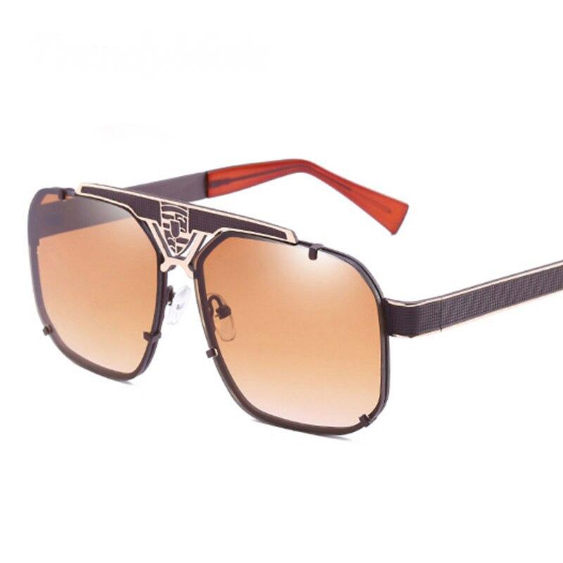 Classic Oversize Brand Aluminum Frame UV400 Mirror Sunglasses For Men And Women-Unique and Classy