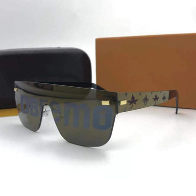 2020 Luxury One Lens Printed Rimless Vintage Sunglasses For Men And Women-Unique and Classy
