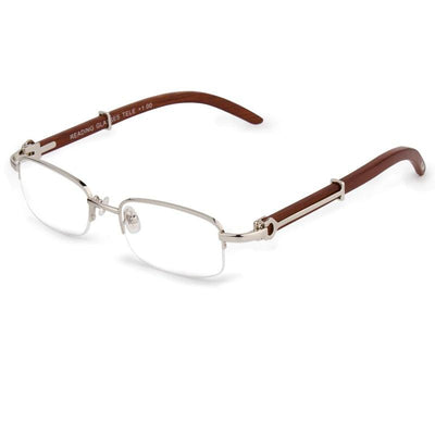 Wood Reading Brand Grade Points Rimless Eyewear For Men And Women-Unique and Classy