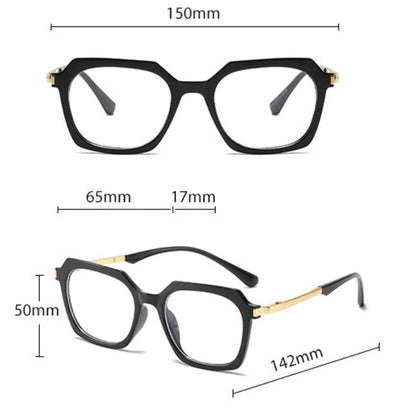 Vintage Brand Retro Fashion Anti Blue Light Classic Square Computer Lens Radiation UV400 Protection Eyeglasses Spectacle Frame For Men And Women