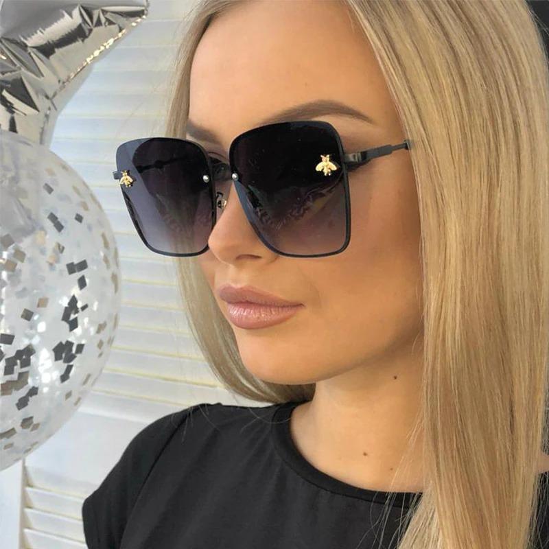 High Quality Vintage Polarized Gradient Rimless Square Metal Frame Retro Classic Fashion Sunglasses For Men And Women-Unique and Classy