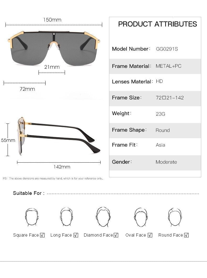 Classic Crystal Sunglasses For Men One Piece Design, Fashionable & Durable  Lens For Summer Outdoor Driving From Gbbhj, $44.03 | DHgate.Com