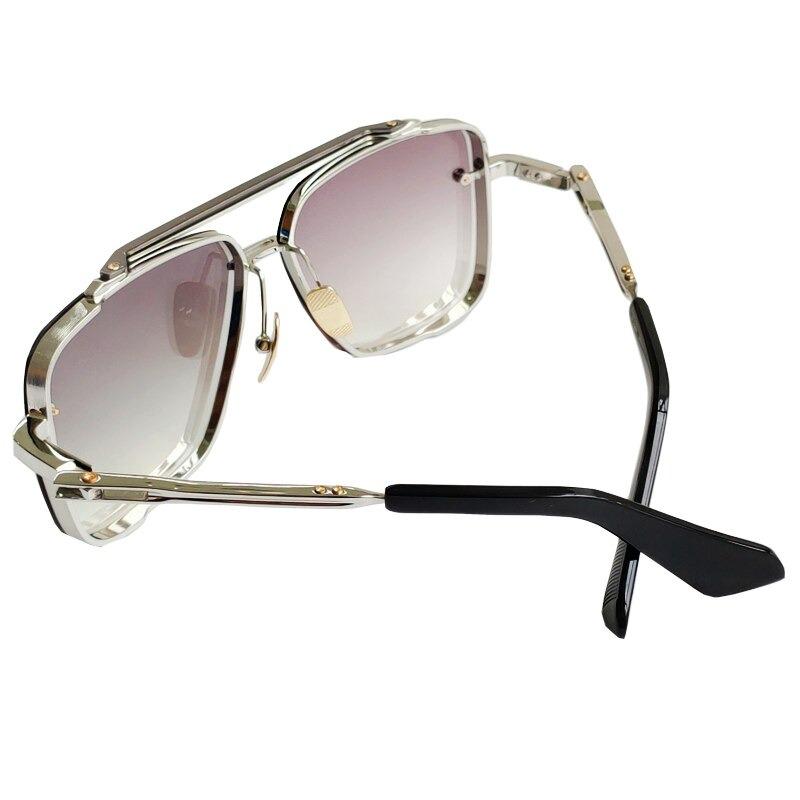 Vintage Retro op Quality Square Rimless Sunglasses For Men And Women-Unique and Classy