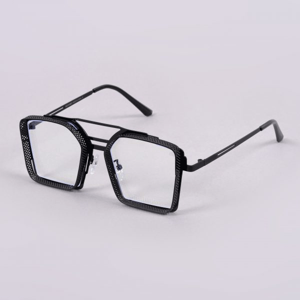 Retro Classic Black-Clear Lens Square Steampunk Sunglasses For Unisex-Unique and Classy
