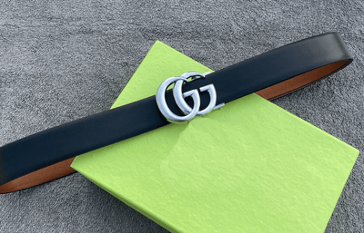 Trendy Double G Pattern Leather Strap Belt For Men's-Unique and Classy