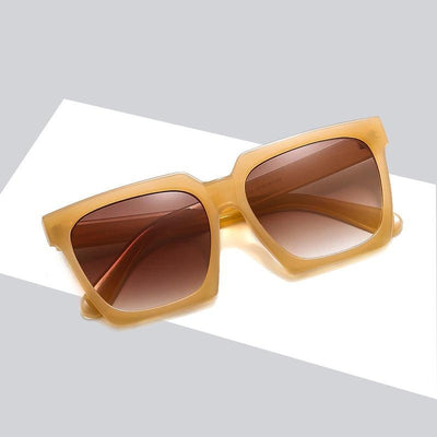 Luxury Retro Oversized Square Designer Frame Sunglasses For Unisex-Unique and Classy