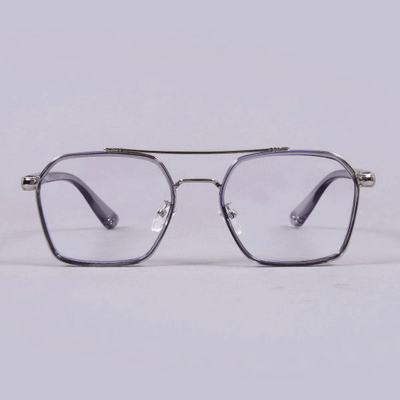 Classic Hexagon Design Silver Sunglasses For Unisex-Unique and Classy